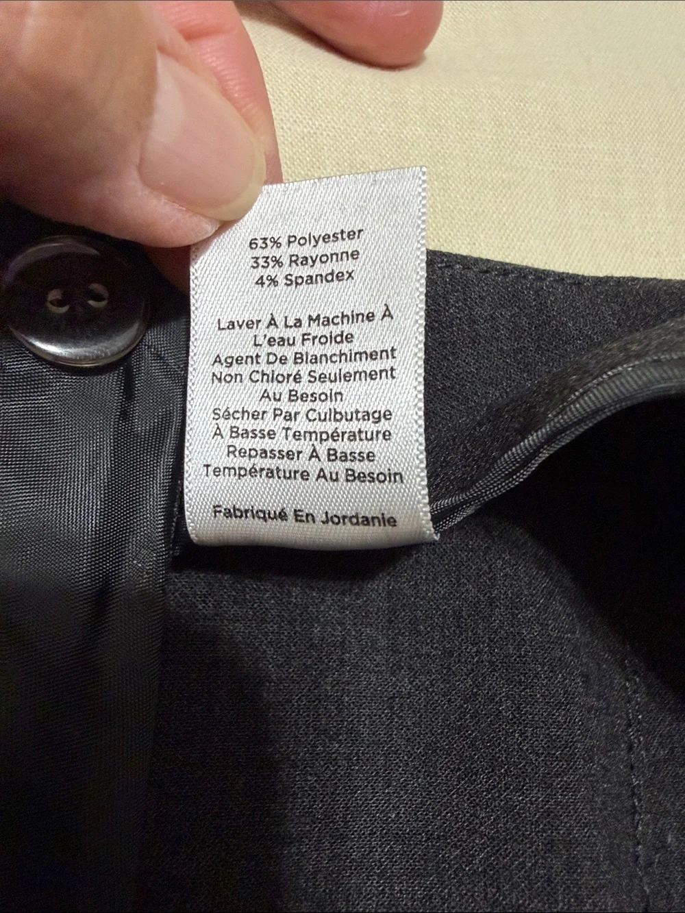 Talbots Women's Gray Straight-Leg Trousers, Side Zipper Entry. Size 16. - Picture 9 of 12